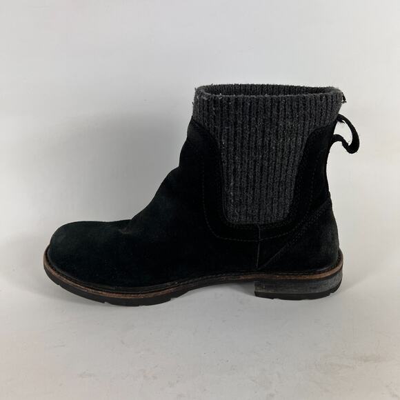L.L Bean East Point Chelsea boots women's size 7 black leather ankle booties - Picture 6 of 11